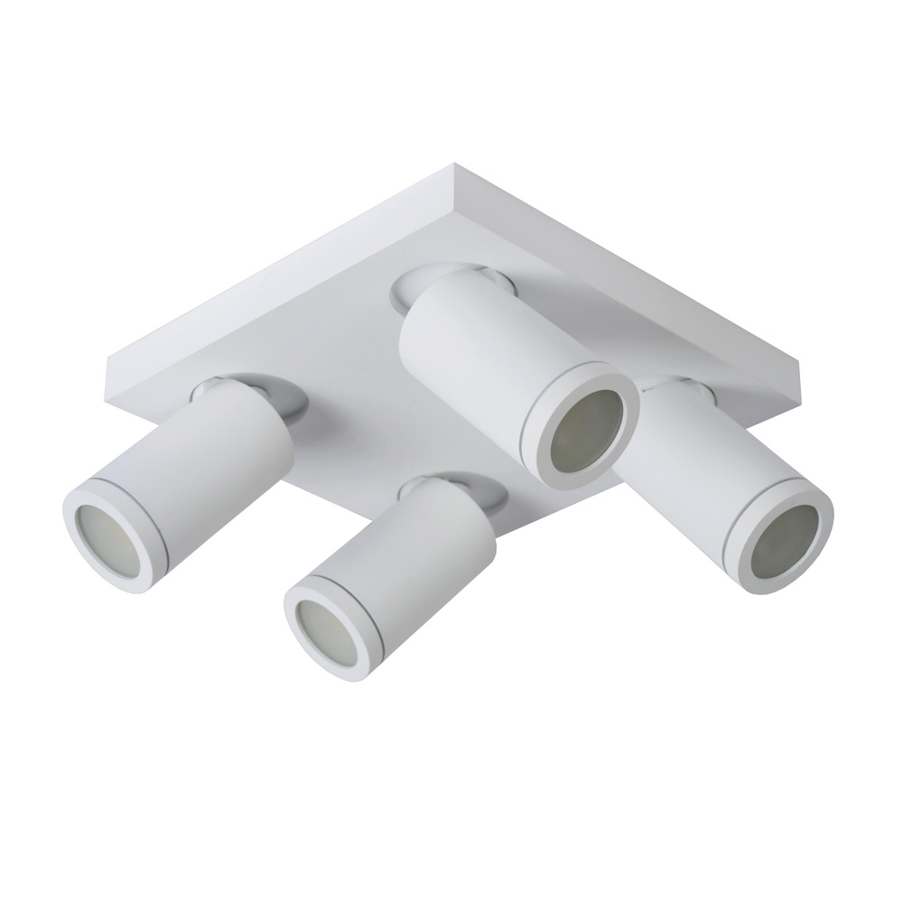 Lucide PlafondspotTaylor IP44 4-lichts wit - 09930/20/31